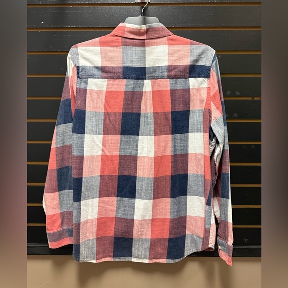 Flag & Anthem Women’s Plaid Button Down Shirt XXL – Red White Blue 100% Cotton - Picture 4 of 4